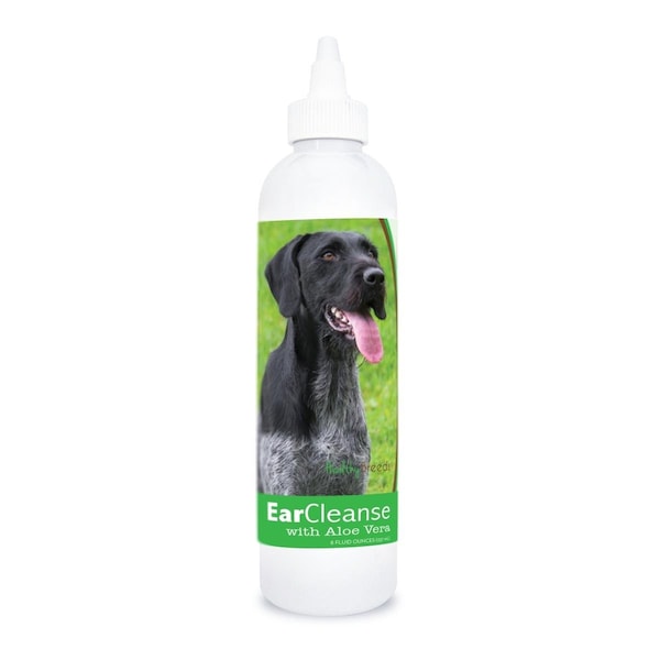 Healthy Breeds 8 oz German Wirehaired Pointer Ear Cleanse with Aloe Vera Cucumber Melon 840235107514 - main